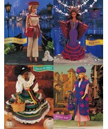 4X Mardi Gras Jamaica Gown Venice Barbie 11-1/2 Doll Clothes Crochet Pat... - £9.43 GBP