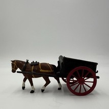 Vintage Britains LTD Diecast Farm Tumbrel Cart and Horse Figurine Englan... - $31.50