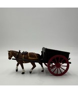 Vintage Britains LTD Diecast Farm Tumbrel Cart and Horse Figurine Englan... - $31.50