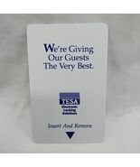 Vintage Tesa Hotel Room Key Card - $10.66 CAD