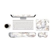Keyboard Wrist Rest And Mouse Pad With Wrist Support Set Ergonomic Coaster, Memo - £32.47 GBP