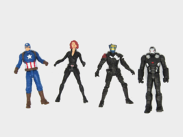 Marvel Avengers Age of Ultron Captain America Black Widow Mark 1 War Mac... - £7.61 GBP