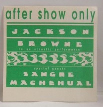 JACKSON BROWNE - VINTAGE ORIGINAL CLOTH CONCERT TOUR BACKSTAGE PASS **LA... - £8.04 GBP