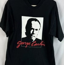 Vintage George Carlin T Shirt Single Stitch Tour Promo Tee Comedy Medium 90s - £31.52 GBP