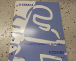 2004 Yamaha YZ250S Moto Servizio Negozio Riparazione Manuale OEM Fabbrica - £72.14 GBP