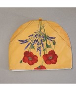 Red Poppies and Lavender Tea Cozy With Tab - £8.53 GBP