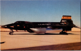 Vtg Postcard Airplane X-15 Rocket Plane, Air Launched from B-52,NASA/US AirForce - £5.09 GBP