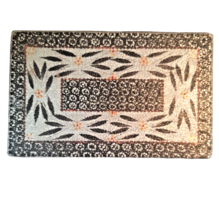Temptations Old World Black Trivet Cutting Board 7 x 4.5 Inch Rectangle Retired - £10.35 GBP
