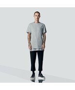 STAMPD Signature Double Layered T-shirt Gray &quot;Medium&quot; - £38.91 GBP