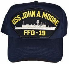 USS John A. Moore FFG-19 HAT - Navy Blue - Veteran Owned Business - £18.34 GBP