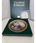 Thomas Kinkade Cherished Christmas Memories Plate Victorian Christmas 2000 - £21.28 GBP