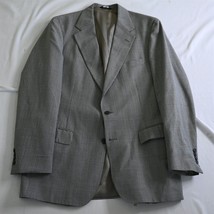 Vtg Polo University Ralph Lauren 40R Gray Houndstooth Wool Blazer Jacket... - $99.99