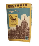 Vintage Souvenir Map &amp; Tourist Guide of Victoria British Columbia - £7.72 GBP