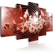 Tiptophomedecor Stretched Canvas Floral Art - Scarlet Carousel - Stretch... - £70.81 GBP+