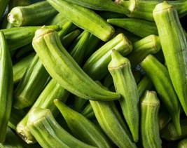 Clemson Spineless Okra Seeds 50 Summer Vegetable Garden Culinary Fast Shipping - £7.07 GBP