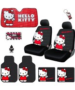 FOR SUBARU 12PC HELLO KITTY CAR TRUCK SEAT STEERING COVERS MATS ACCESSOR... - £106.41 GBP