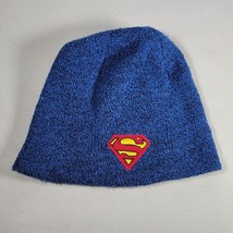 Superman Beanie Hat Blue Red Yellow Youth Size OS Unisex - £8.11 GBP