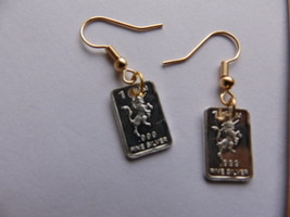 Silver Unicorn Bars and gold handcrafted solid silver earrings  - £55.49 GBP