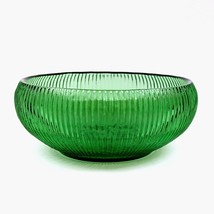 E.O. Brody Indiana Emerald Green Ribbed Bowl Vintage Mid-Century Candy D... - $14.70