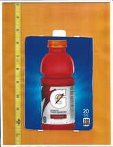 HVV Size Gatorade Fruit Punch 20 oz BOTTLE Soda Vending Machine Flavor Strip - £2.39 GBP