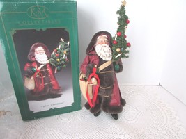 Vtg Kurt Adler Collectible Fabriche Figurine Santa Father Christmas 10&quot; Boxed - £19.86 GBP