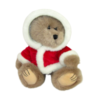 Vintage Wishpets Teddy Bear Plush 9&quot; Theodore Santa 1997 Christmas #1402... - £7.38 GBP