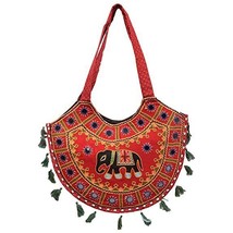 Women Girls sling handbag with Indian traditional Rajasthan Elephant art... - £20.39 GBP