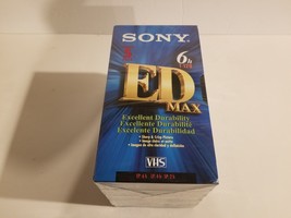 5 Pack - Sony ED Max T-120 (Blank VHS Tapes) New - £17.40 GBP