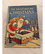 Rare Edition Vintage The Night Before Christmas A Big Golden Book 1950, ... - £39.96 GBP