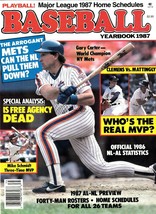 Playball Official Baseball Yearbook 1987 (V.2, No.1) Gary Carter Ny Mets Cover - £14.15 GBP