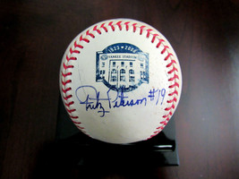Fritz Peterson # 19 Yankees Signed Auto Yankee Stadium Game Used Baseball Jsa - £116.76 GBP