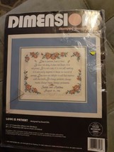  Dimensions Love Is Patient  Counted Cross Stitch  - £30.92 GBP