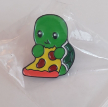 New Pokemon Squirtle Eating Pepperoni Pizza Animated Enamel Lapel Hat Pin - £4.98 GBP