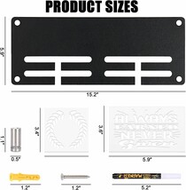 Medal Hanger Display Medal Holder for Wall 8 Motivational Stencis &amp; Mark... - $49.88 CAD