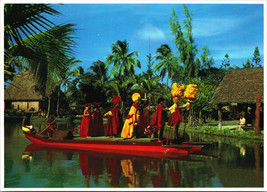 Parade of Canoes Polynesian Cultural Center Laie oahu Hawaii  - £4.01 GBP