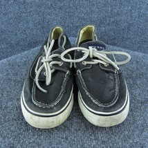 SPERRY  Women Boat Shoe Shoes Blue Fabric Lace Up Size 7.5 Medium - $16.78