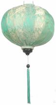 Terrapin Trading Vietnamese Oriental Silk Bamboo Handcrafted Lantern Lamp Chines - £54.90 GBP