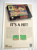 1991 Color Ad Extra Innings Video Game - £6.25 GBP