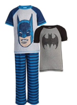 NEW Komar Kids Boy&#39;s Batman 3-Piece Sleepwear Set Size 5 - £5.21 GBP