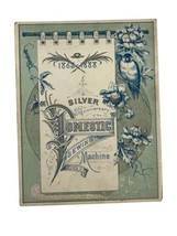 Antique 25 Year Silver Anniversary Domestic Sewing Machine Trading Card ... - £14.22 GBP