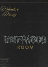 Driftwood Room Menu Marott Hotel Indianapolis Indiana 1965 - £68.55 GBP
