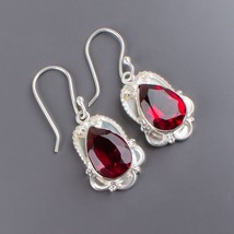 Pink Rubellite Gemstone 925 Silver Earring Handmade Jewelry Earring 1.50&quot; - £9.26 GBP