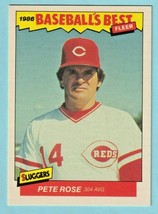 Pete Rose 1986 Fleer Baseballs Best Card #29 Cincinnati Reds - £1.07 GBP