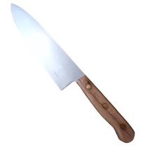 Vintage Chicago Cutlery USA Walnut Handle 42S Chef Knife 8&quot; Blade - £13.94 GBP
