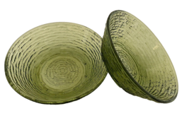 Lido Soreno Avocado Green Cereal Bowls Ripple Texture Anchor Hocking Lot of Two - £16.69 GBP