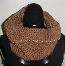 Hand Crochet Brown Neck Warmer One Size New - $9.49