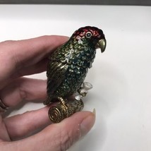 Rare MONET &quot;PARROT&quot; Enamel Trinket Box - £29.41 GBP