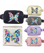 HZ-4339 Butterfly Embroidered Fanny Pack Belt Bag - $39.76 CAD