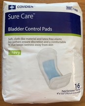 COVIDIEN Sure Care Bladder Control Pad 1 pack with 16 pads Heavy NEW - £8.67 GBP