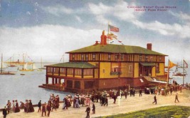 Chicago Yacht Club House Grant Park Front Chicago Illinois 1910 postcard - £5.93 GBP
